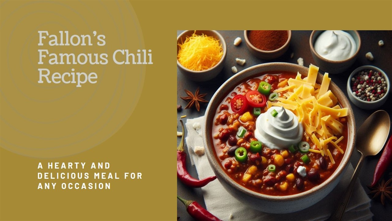 Jimmy Fallon Chili Recipe